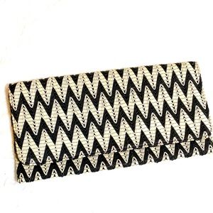 New Black and Cream Clutch